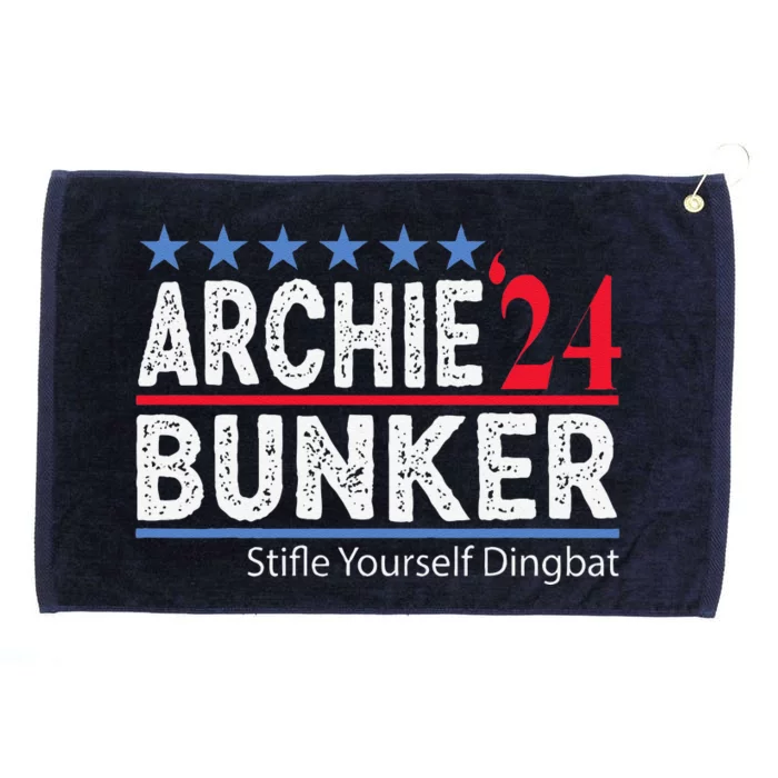 Archie Bunker 24 For President 2024 Grommeted Golf Towel