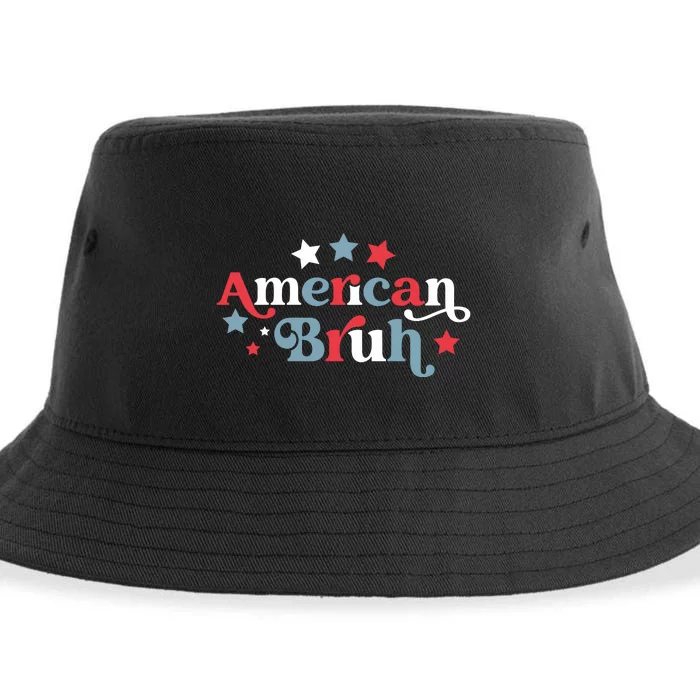 American Bruh 4th Of July Sustainable Bucket Hat