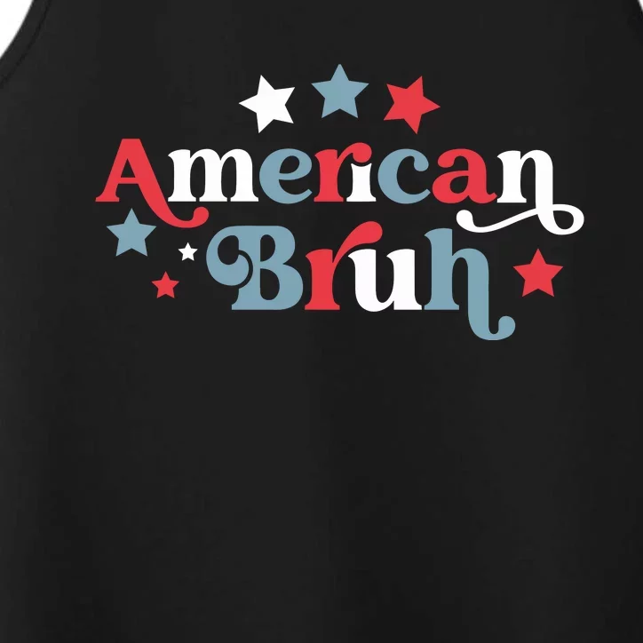 American Bruh 4th Of July Performance Tank