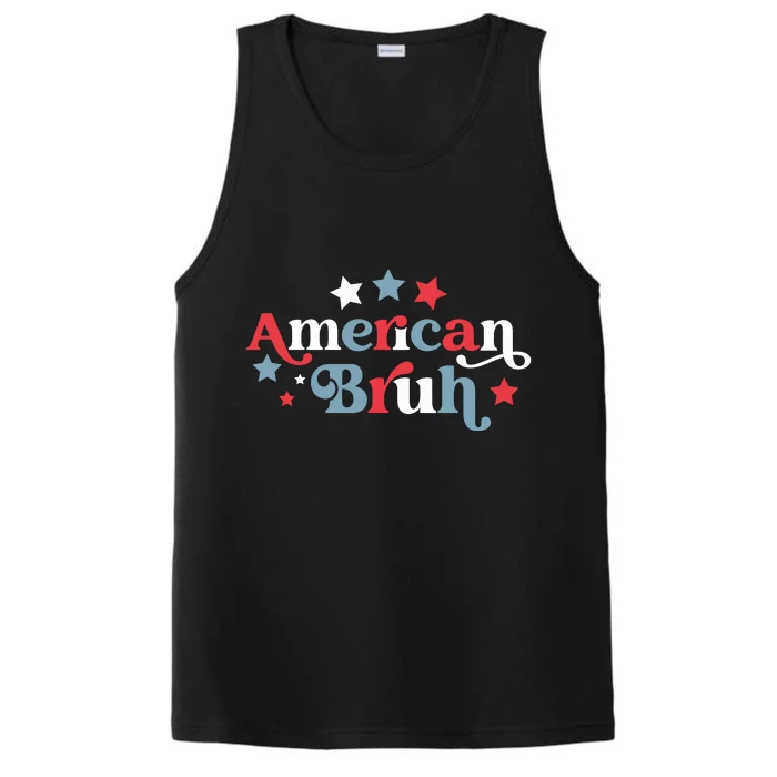 American Bruh 4th Of July Performance Tank