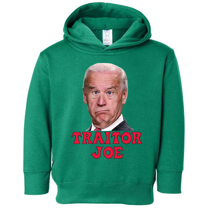 Anti Biden AntiBiden Pro Trump 2024 ProTrump Funny Traitor Joe Meme Toddler Hoodie