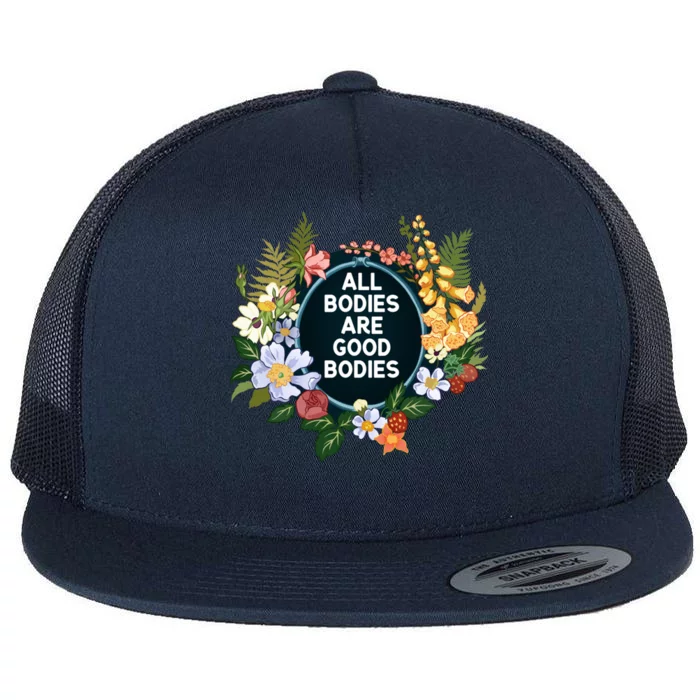 All Bodies Are Good Bodies Flat Bill Trucker Hat