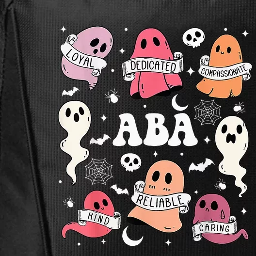 Applied Behavior Analysis ABA Halloween Spooky Cute Ghosts City Backpack