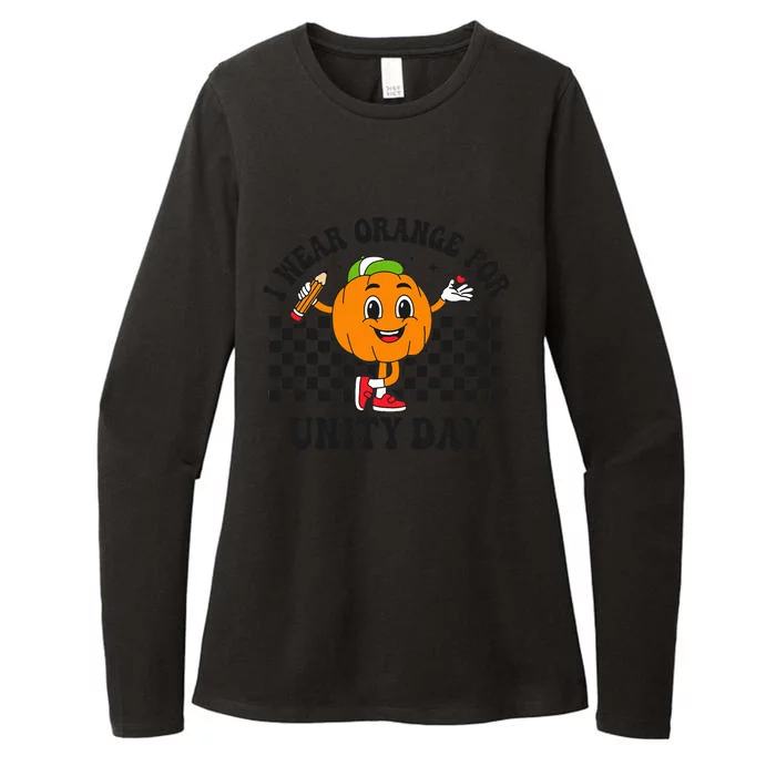 Anti Bullying Awareness Pumpkin I Wear Orange For Unity Day Womens CVC Long Sleeve Shirt