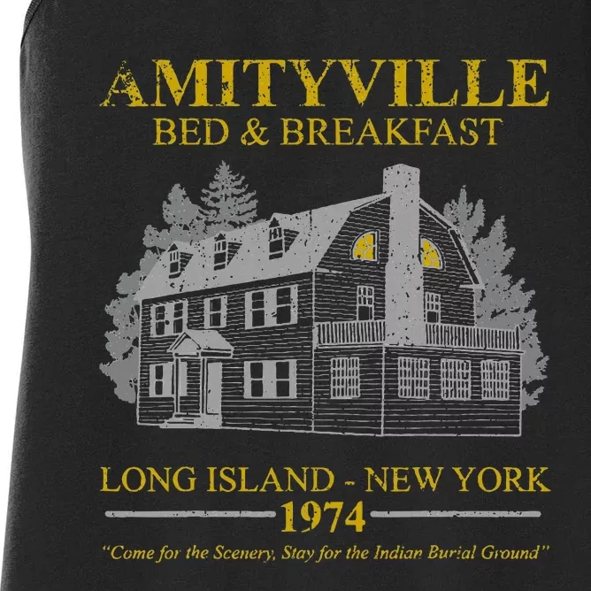 Amityville Bed And Breakfast Women's Racerback Tank