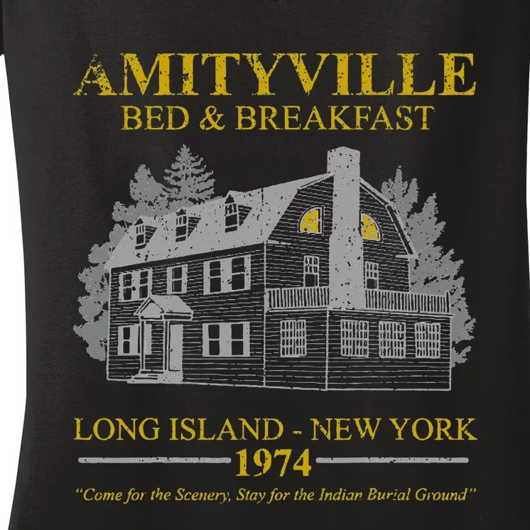 Amityville Bed And Breakfast Women's V-Neck T-Shirt