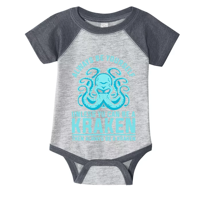 Always Be A Kraken Funny Crypto Infant Baby Jersey Bodysuit