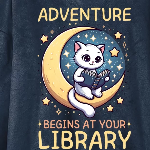 Adventure Begins At Your Library Summer Reading Program 2024 Gift Hooded Wearable Blanket