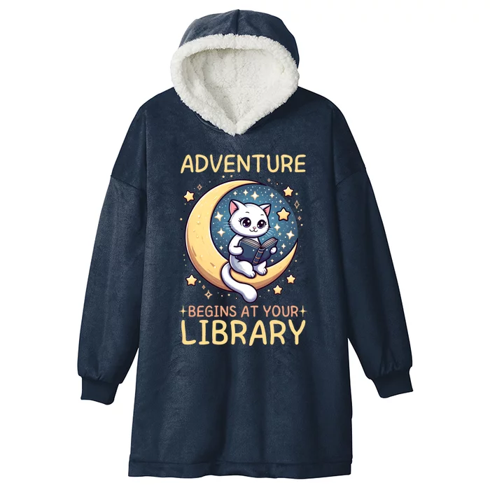 Adventure Begins At Your Library Summer Reading Program 2024 Gift Hooded Wearable Blanket