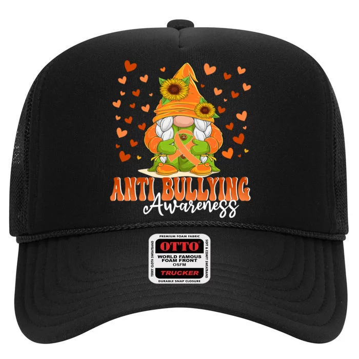 Anti Bullying Awareness Month High Crown Mesh Trucker Hat