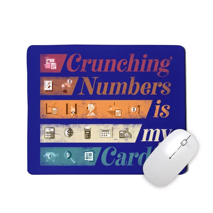 Accountant Bookkeeper Accounting Crunching Numbers Funny Cool Gift Mousepad