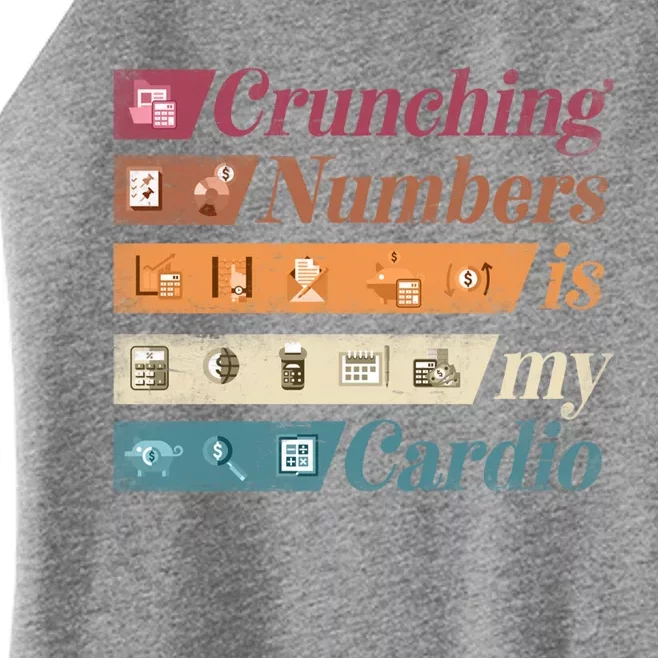 Accountant Bookkeeper Accounting Crunching Numbers Funny Cool Gift Women’s Perfect Tri Rocker Tank