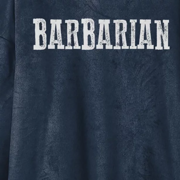 Awesome BARBARIAN Hooded Wearable Blanket