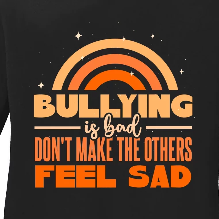 Anti Bullying Apparel Gift Ladies Long Sleeve Shirt