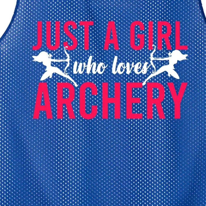 Archery Bow Archer Girl Just A Girl Who Loves Archery Gift Mesh Reversible Basketball Jersey Tank