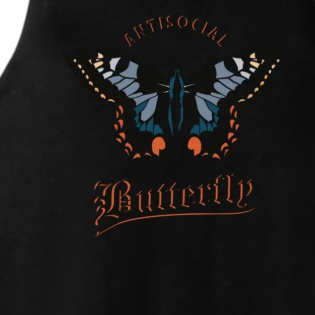 Antisocial Butterfly Ladies Tri-Blend Wicking Tank