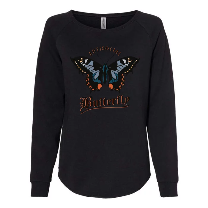 Antisocial Butterfly Womens California Wash Sweatshirt