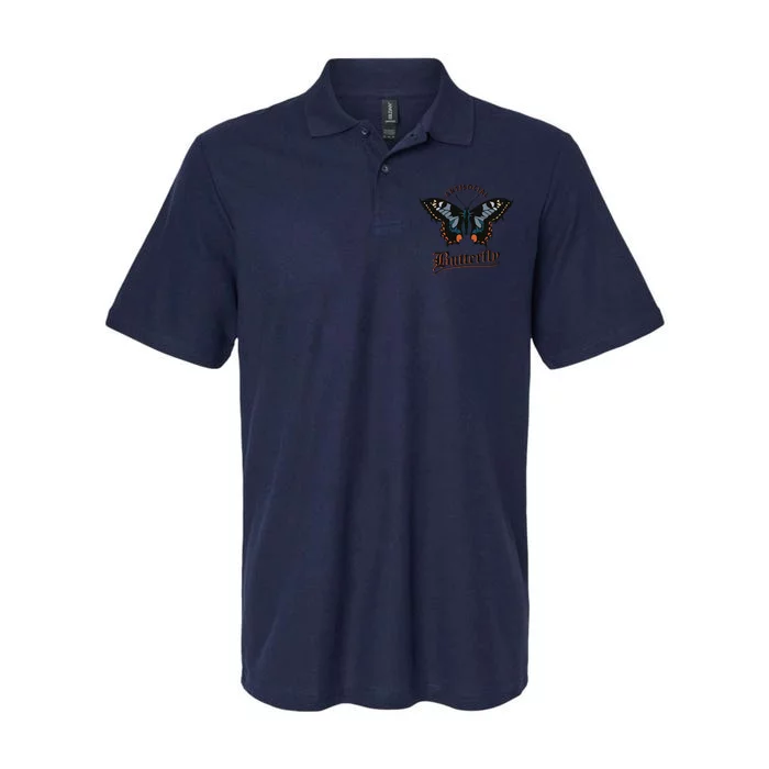 Antisocial Butterfly Softstyle Adult Sport Polo