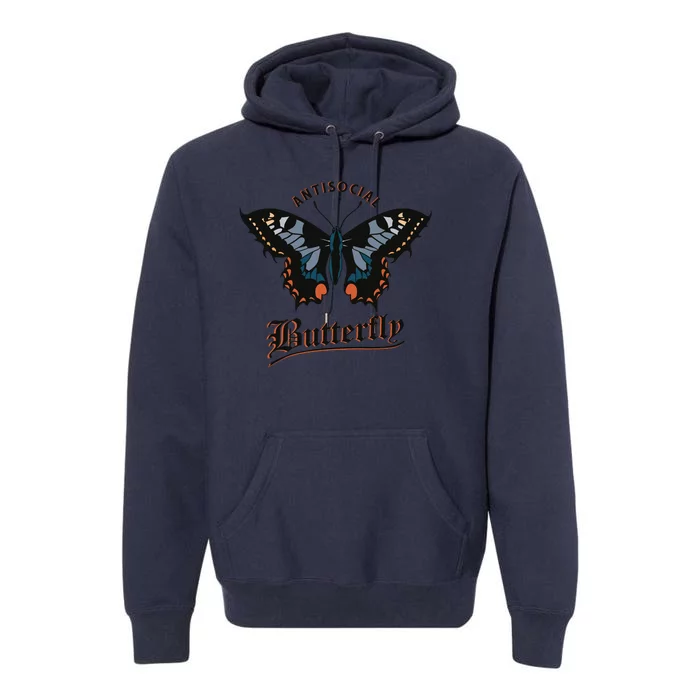 Antisocial Butterfly Premium Hoodie