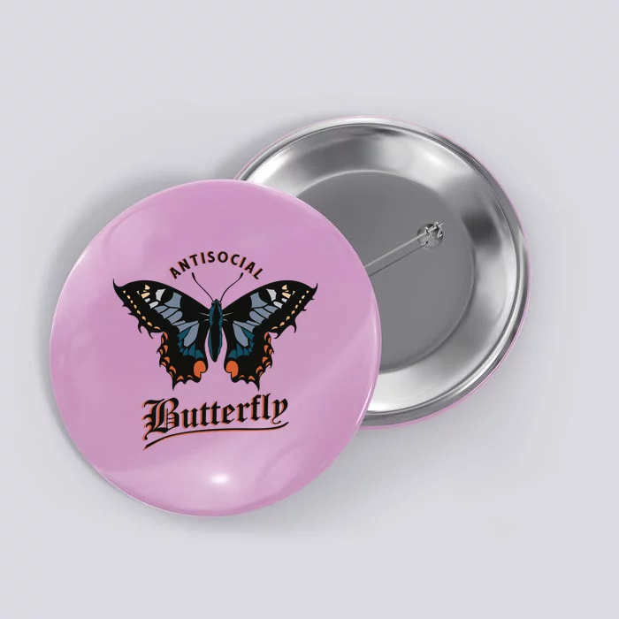 Antisocial Butterfly Button