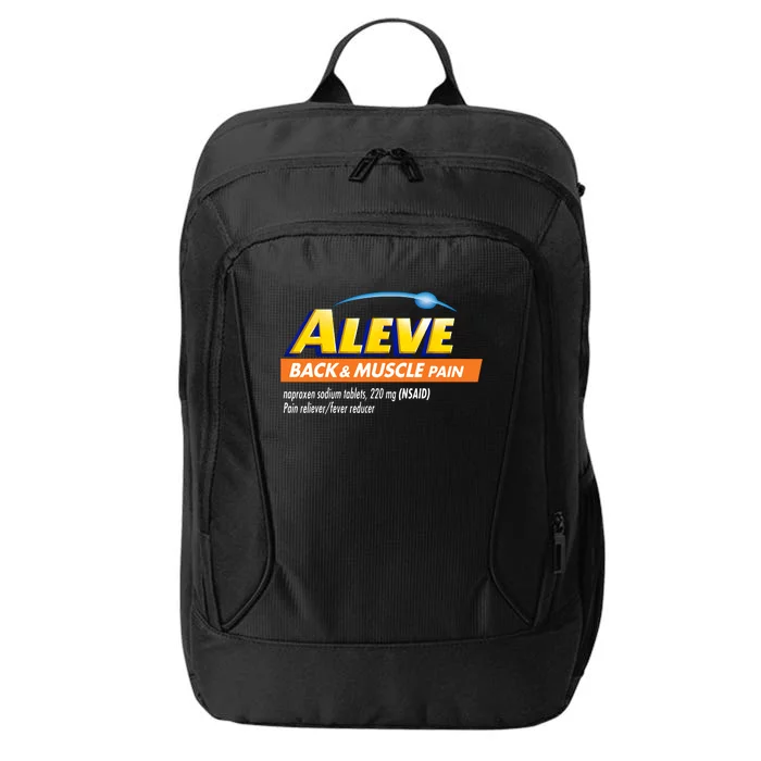 Aleve Back And Muscle Pain Nurse Pharmacy Halloween Costume City Backpack