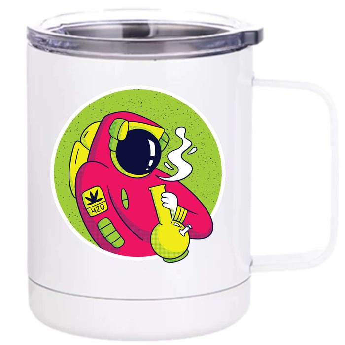 Astronaut Bong Front & Back 12oz Stainless Steel Tumbler Cup