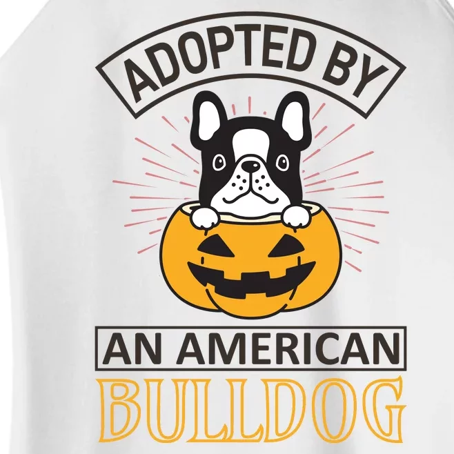 Adopted By American Bulldog Women’s Perfect Tri Rocker Tank