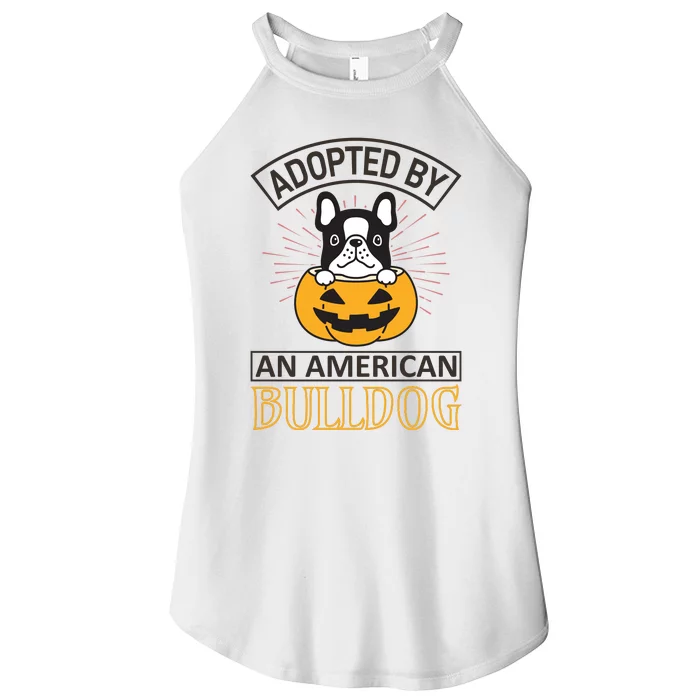 Adopted By American Bulldog Women’s Perfect Tri Rocker Tank