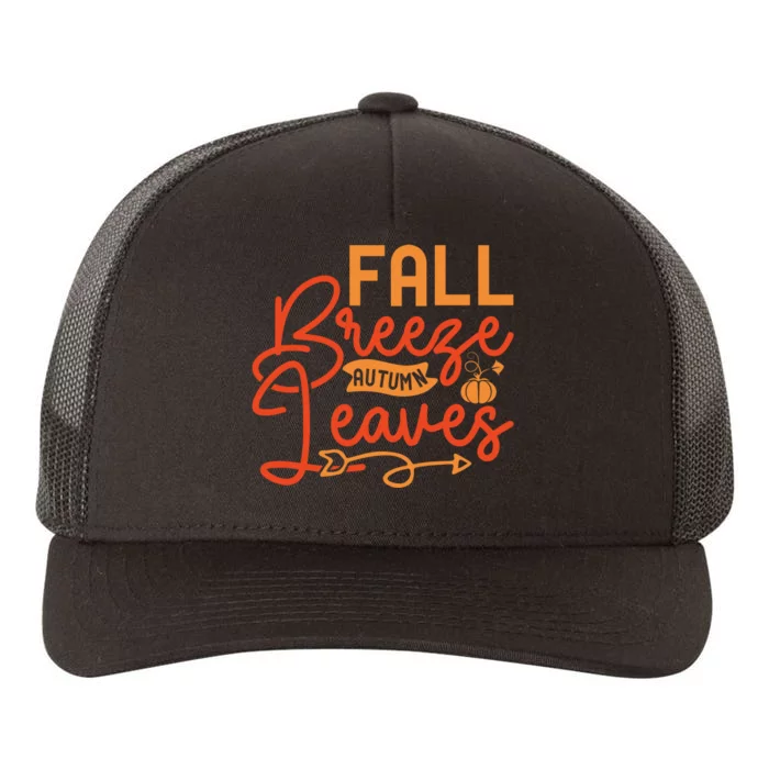 Autumn Breeze And Leaves Yupoong Adult 5-Panel Trucker Hat