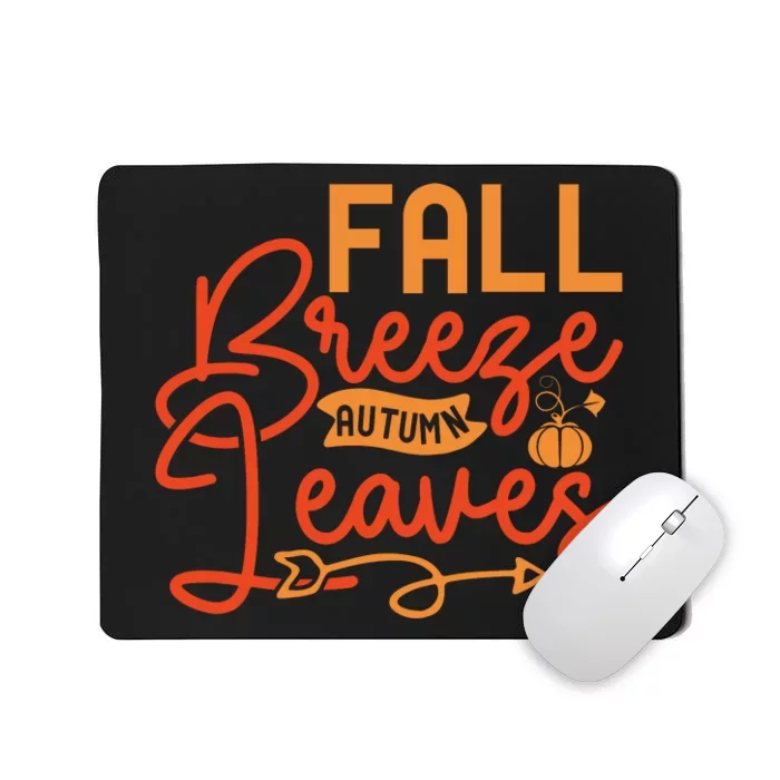 Autumn Breeze And Leaves Mousepad