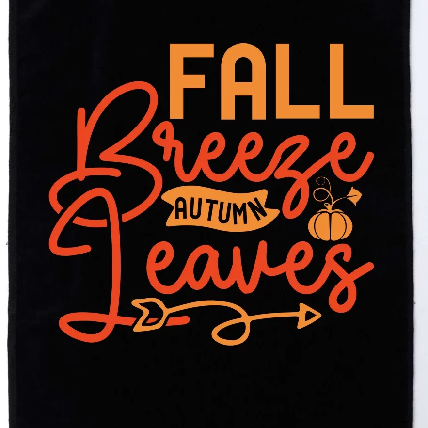 Autumn Breeze And Leaves Platinum Collection Golf Towel