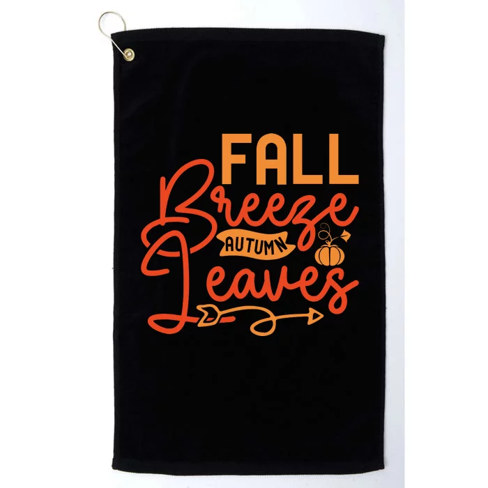 Autumn Breeze And Leaves Platinum Collection Golf Towel