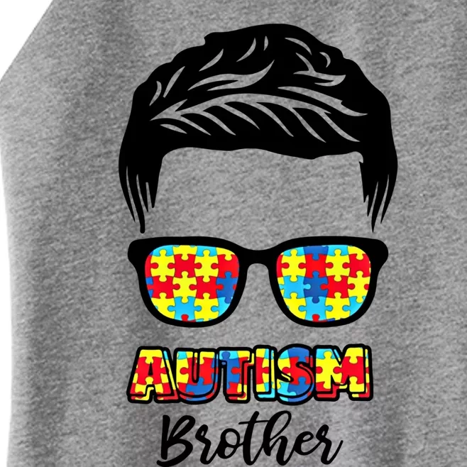 Autism Brother Autism Awareness Acceptance Month Autism Gift Women’s Perfect Tri Rocker Tank