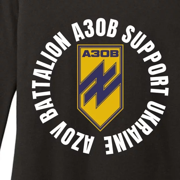 Azov Battalion A30B Support Ukraine I Stand With Ukraine Womens CVC Long Sleeve Shirt