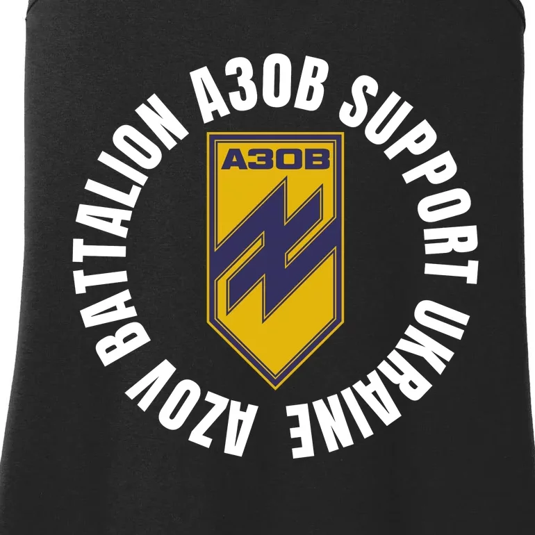 Azov Battalion A30B Support Ukraine I Stand With Ukraine Ladies Essential Tank