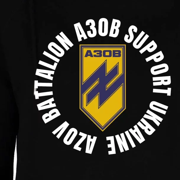 Azov Battalion A30B Support Ukraine I Stand With Ukraine Womens Funnel Neck Pullover Hood