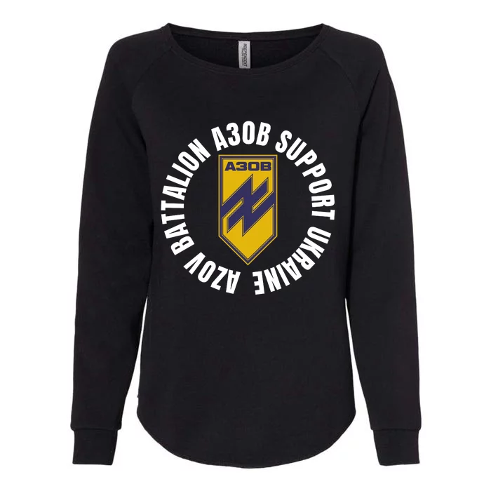 Azov Battalion A30B Support Ukraine I Stand With Ukraine Womens California Wash Sweatshirt