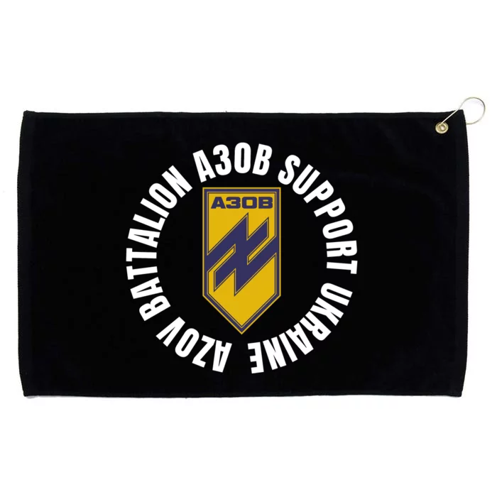 Azov Battalion A30B Support Ukraine I Stand With Ukraine Grommeted Golf Towel