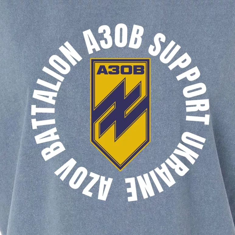 Azov Battalion A30B Support Ukraine I Stand With Ukraine Garment-Dyed Women's Muscle Tee