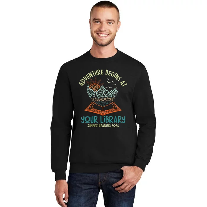 Adventure Begins At Your Library Summer Reading 2024 Tall Sweatshirt