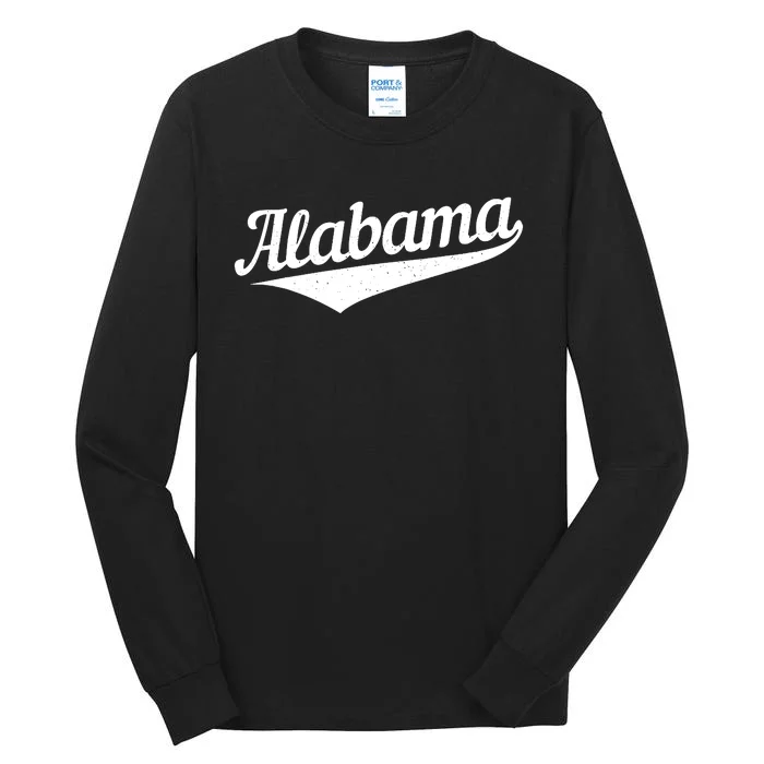 Alabama Bama Al Pride State Vintage Retro Sports Style Tall Long Sleeve T-Shirt