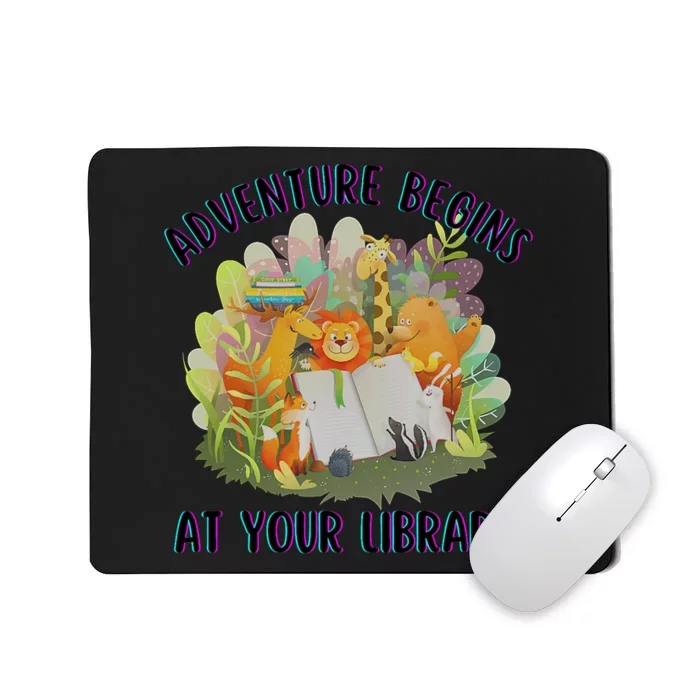 Adventure Begins At Your Library Summer Reading 2024 Animals Mousepad