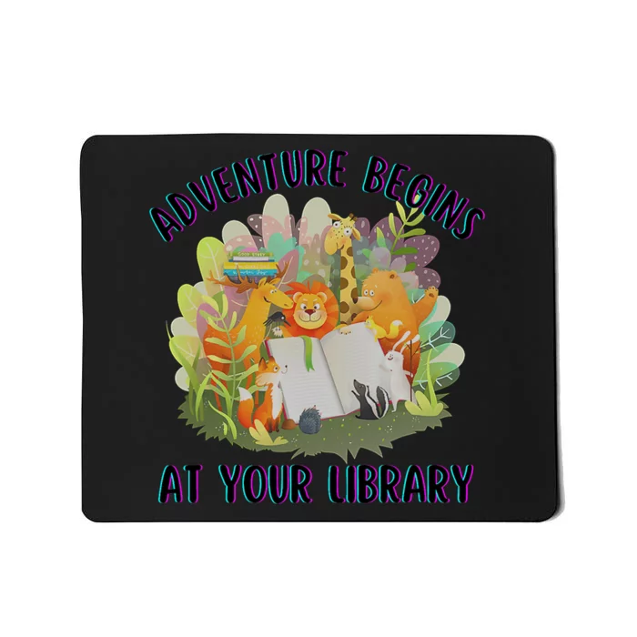 Adventure Begins At Your Library Summer Reading 2024 Animals Mousepad