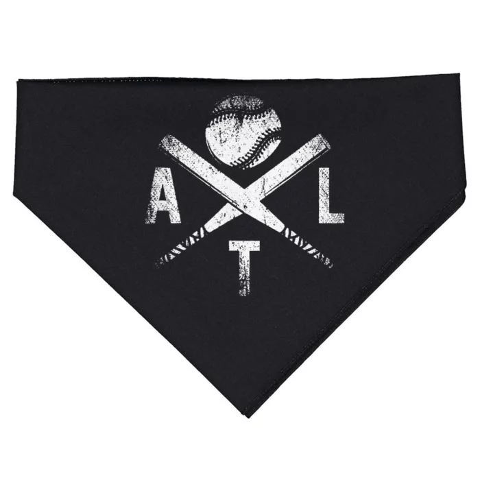 Atlanta Baseball ATL Vintage Georgia Brave Gift USA-Made Doggie Bandana