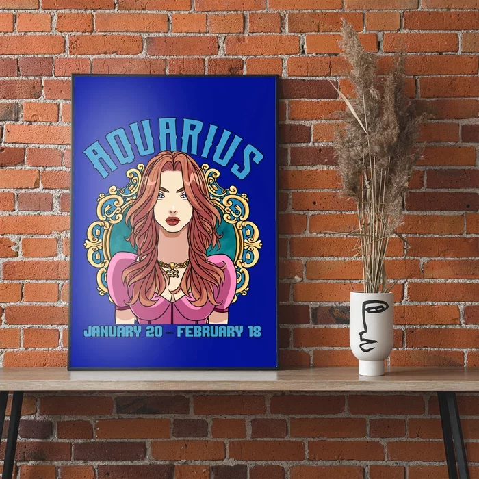 Aquarius Birthday Astrology Horoscope Zodiac Air Sign Gift Poster