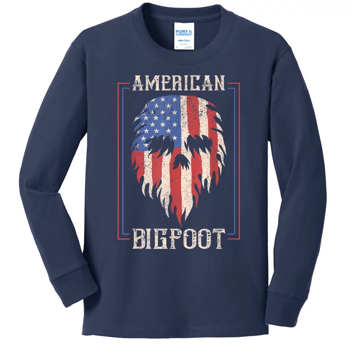 American Bigfoot Alligator Whisperer Gator Crocodile Zoo Animal Lover Kids Long Sleeve Shirt