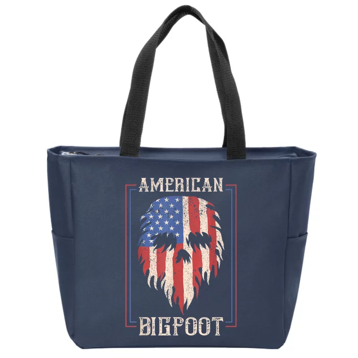 American Bigfoot Alligator Whisperer Gator Crocodile Zoo Animal Lover Zip Tote Bag