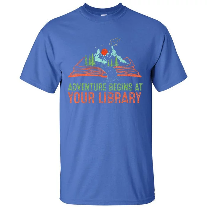 Adventure Begins At Your Library Summer Reading 2024 Tall T-Shirt