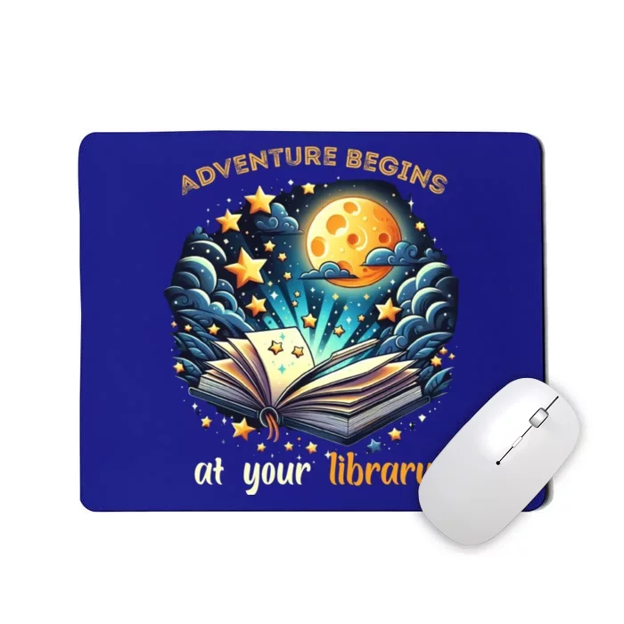 Adventure Begins At Your Library Summer Reading Program 2024 Funny Gift Mousepad