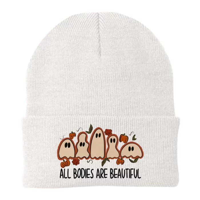 All Bodies Are Beautiful Halloween Funny Ghost Positive Knit Cap Winter Beanie